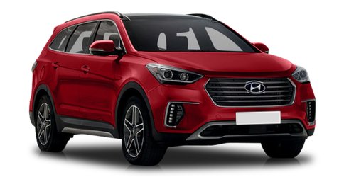 Hyundai Grand Santa Fe Red Merlot Pearl