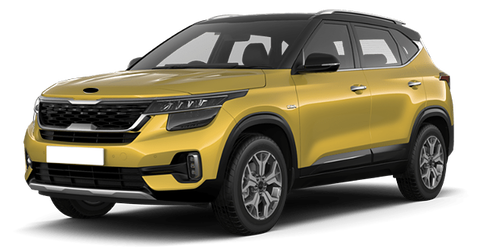 Kia Seltos Starbright Yellow + Cherry Black