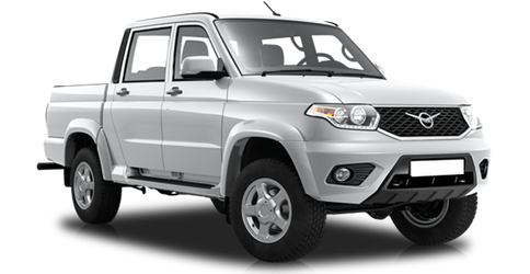 UAZ Обновленный Пикап Серебристый металлик